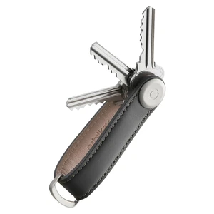 Orbitkey Leather Charcoal with Grey Stitching