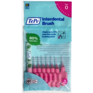 TEPE Mezizubní kartáčky růžové 0,4 mm v sáčku 8 ks
