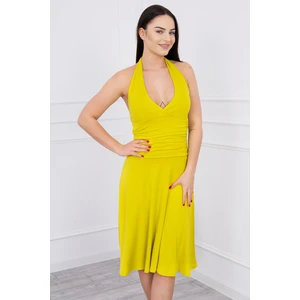 Dress with halter neck kiwi