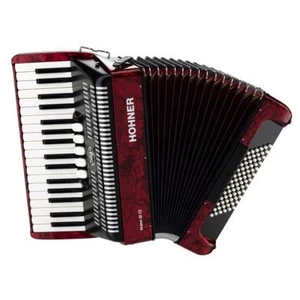 Hohner Bravo III 72 Red Piano accordion