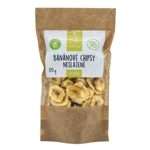 Natu Banánové chipsy neslazené BIO 170 g
