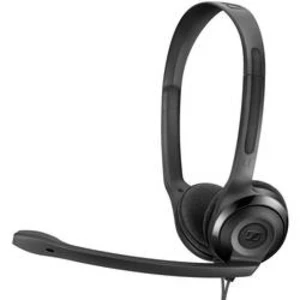 Headset k PC Sennheiser PC 5 Chat na ušiach jack 3,5 mm káblový čierna