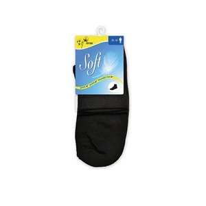 Soft Pánské ponožky se zdravotním lemem střední - černé 43 - 46