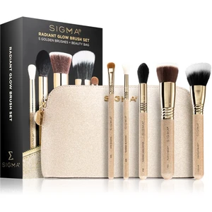 Sigma Beauty Radiant Glow Brush Set cestovná sada štetcov s taštičkou