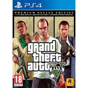 Hra RockStar PlayStation 4 Grand Theft Auto V - Premium Edition (5026555424264) hra na PlayStation 4 • žáner: akčný, strieľačka • bezplatný prístup ku