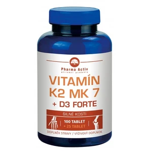 PHARMA ACTIV Vitamin K2 MK7 + D3 FORTE 1000 I.U. 125 tablet