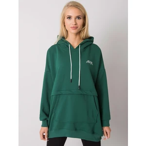 Women's dark green kangaroo sweatshirt