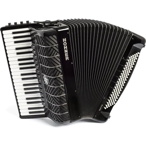 Hohner Mattia IV 120 CR Gun Black/White Key Akordeon klawiszowy