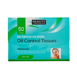 Beauty Formulas Matující pleťové ubrousky (Oil Control Tissues) 50 ks