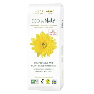 Eco by Naty Dámské vložky ECO by Naty - super 12 ks