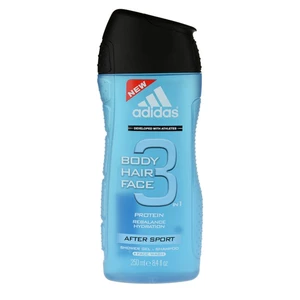 Adidas 3 After Sport sprchový gél pre mužov 250 ml