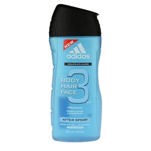 Adidas 3 After Sport żel pod prysznic dla mężczyzn 250 ml