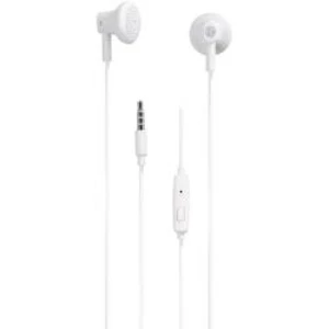 Hi-Fi štupľové slúchadlá Vivanco BUDZ WHITE 38926, biela