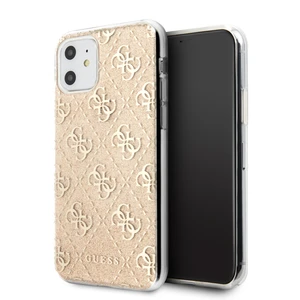 Kryt na mobil Guess 4G Glitter na iPhone 11 zlatý (Guhcn61pcu4glgo...