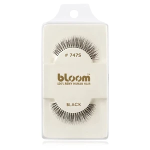 Bloom Natural nalepovací řasy z přírodních vlasů No. 747S (Black) 1 cm