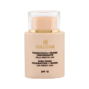 Collistar Even Finish Foundation+Primer 24h Perfect Skin make-up a podkladová báza SPF 15 odtieň 3 Sand 35 ml