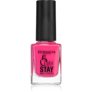 Dermacol 5 Day Stay dlhotrvajúci lak na nechty odtieň 35 Pink Ride 11 ml