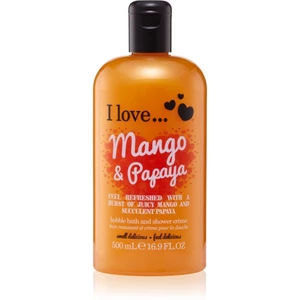 I love... Mango & Papaya sprchový a koupelový krém 500 ml