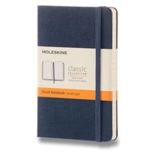 MOLESKINE Zápisník tvrdý linajkovaný modrý S (192 strán)