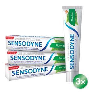 Sensodyne Fluoride zubní pasta pro citlivé zuby 3x75 ml