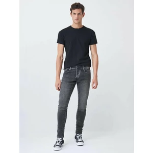 Grey Mens Skinny Fit Jeans Jeans - Men