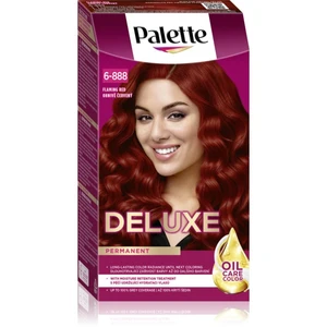 Schwarzkopf Palette Deluxe permanentná farba na vlasy odtieň 6-888 Flaming Red 1 ks