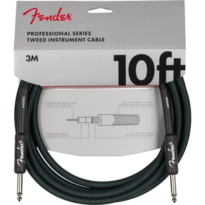 Fender Limited Edition Professional Series Tweed Cable 10' Zelená 3 m Rovný - Rovný