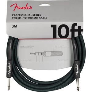 Fender Limited Edition Professional Series Tweed Cable 10' Verde 3 m Dritto - Dritto