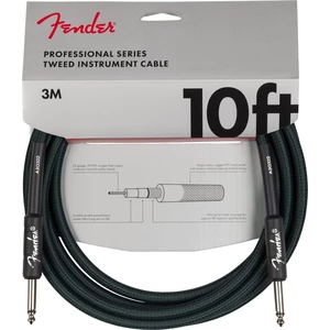 Fender Limited Edition Professional Series Tweed Cable 10' Verde 3 m Recto - Recto
