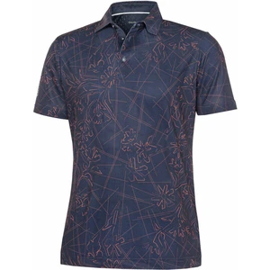 Galvin Green Maverick Mens Polo Shirt Navy/Orange L