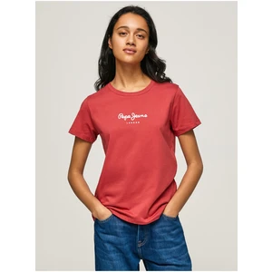 Red Women's T-Shirt Pepe Jeans - Women