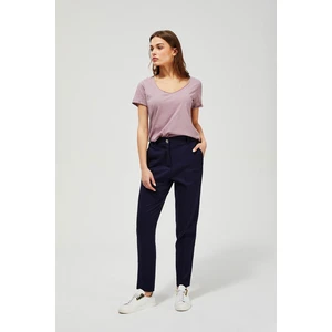 Chino trousers with lyocell - dark blue