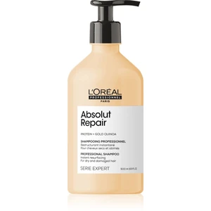 L’Oréal Professionnel Serie Expert Absolut Repair Gold Quinoa + Protein hĺbkovo regeneračný šampón pre suché a poškodené vlasy 500 ml