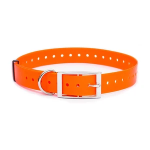 Kunststoffhalsband orange, 25 mm x 70 cm