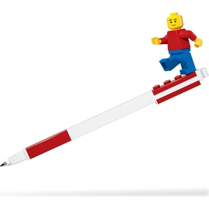 LEGO Gelové pero s minifigurkou, červené - 1 ks