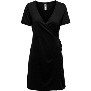 Jacqueline de Yong Dámske šaty JDYFROSTY Loose Fit 15249949 Black XS