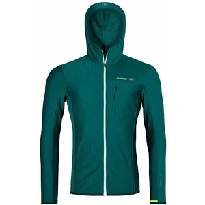 Ortovox Outdoorová bunda Fleece Light Grid Hooded Jacket M Pacific Green M