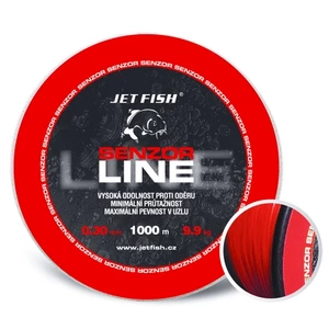 Jet fish senzor line red 1000 m-průměr 0,30 mm / nosnost 9,4 kg