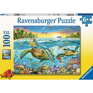 Ravensburger Puzzle Plavání s vodními želvami 100 dílků