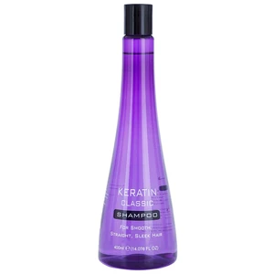 Keratin Classic Smooth šampón pre nepoddajné a krepovité vlasy 400 ml