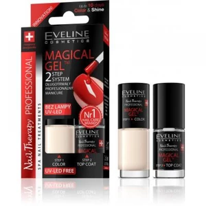 Eveline Cosmetics Nail Therapy Professional gelový lak na nehty bez užití UV/LED lampy odstín 08 2x5 ml