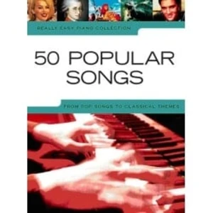 Music Sales Really Easy Piano: 50 Popular Songs Music Book