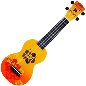 Mahalo Hibiscus Szoprán ukulele Hibiscus Orange Burst