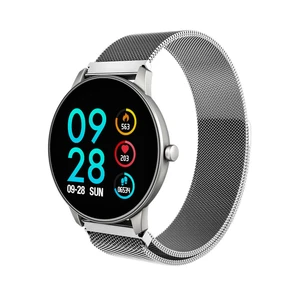 Fitness náramok Carneo SlickFit Oxygen+ strieborný (8588006962901... Fitness náramek 1.3" IPS LCD 240 x 240,  krokoměr, senzor srdečního tepu, kalorie