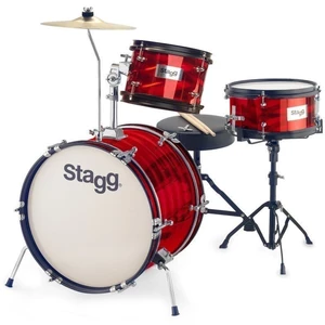 Stagg TIMJR3-16B Junior Drum Set Red Red