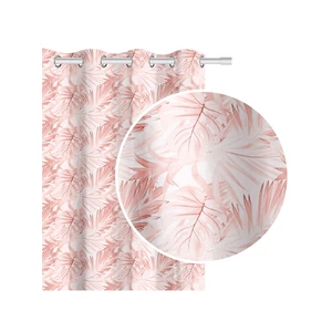 Edoti Curtain with leaves Hibiscus 140x250 A738