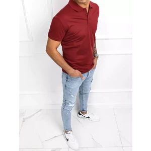 Men's maroon polo shirt Dstreet PX0508
