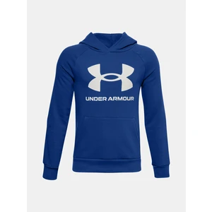 Under Armour UA RIVAL FLEECE HOODIE Modrá YXL