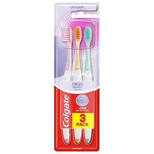 Colgate High Density 3 pack zubné kefky 3 ks ultra soft 3 ks