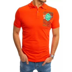 Coral polo shirt with print Dstreet PX0368